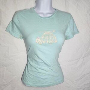Vintage y2k 2000s old navy light blue baby tee